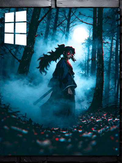 Kokushibo wall Poster